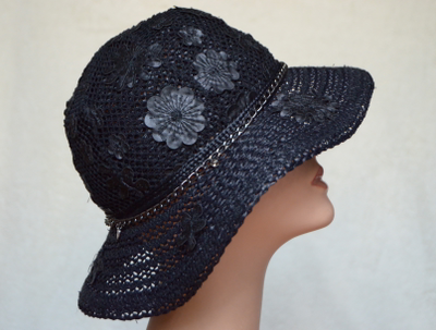 Визио шляпа италия летняя с цветками фото