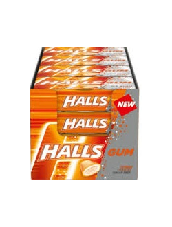 Жевательная резинка Halls Цитрус 18гр (16)*15