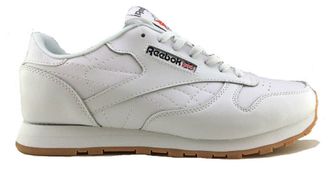 Reebok Classic Белые с коричн, КОЖА, (40-45) Арт: S014