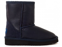 Ugg Kids Classic Short Metallic Navy