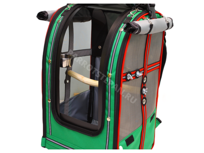 Рюкзак-переноска для средних длиннохвостых попугаев (александриец)