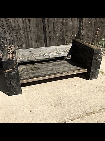 диван из соснового бруса