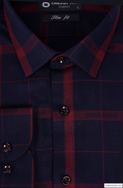 Рубашка мужская Оскар-time Slim JY86548