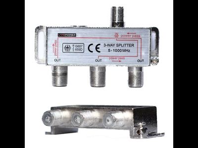 Разветвитель F3 антенный на 3ТВ (5-1000Hz)  20pcs