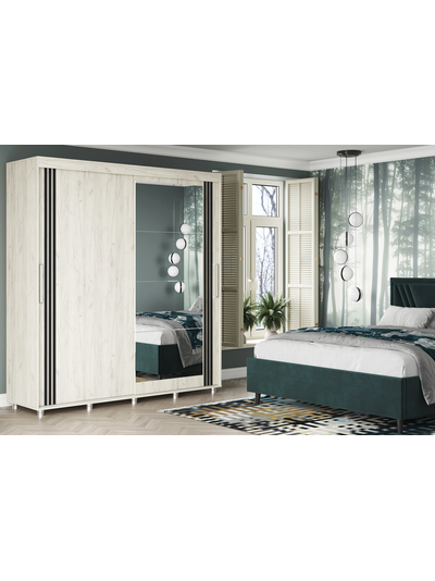 Форест 2.0 м шкаф-купе  Дуб крафт белый