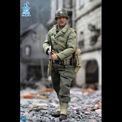 Капитан Джон Миллер ("Спасти рядового Райана", Том Хэнкс) - КОЛЛЕКЦИОННАЯ ФИГУРКА 1/12 Palm Hero Series WWII US 2nd Ranger Battalion Series 1 – Captain Miller (XA80010) - DID