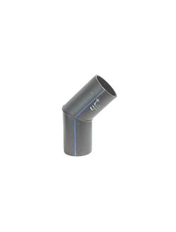 D125 SDR17 Отвод сварной сегментный ПНД ПЭ100 1°- 45°