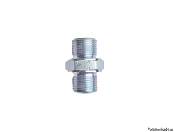 Переходник штуцер 3/8"; штуцер 3/8" нерж.