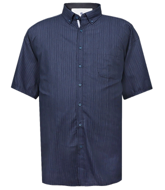 Классическая рубашка для мужчин большого размера арт. 153717-288 (цвет синий)  Размеры 74-80
