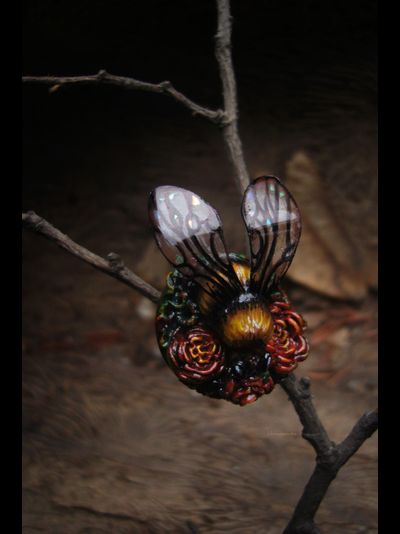 Коллекционное кольцо "Царевич Шмель в цветущем саду"