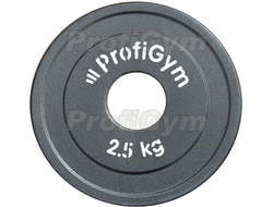 ДПЛ-2,5 ДИСК СТАЛЬНОЙ «POWERLIFTING» С ПОЛИМЕРНЫМ ПОКРЫТИЕМ, 2,5 КГ