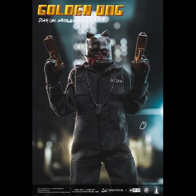 ПОМЯТА УПАКОВКА - Золотой Пёс - Коллекционная ФИГУРКА 1/12 scale GOLDEN DOG – Death Gas Station series (PES022) - Damtoys x Coal Dog