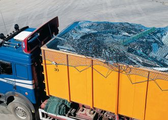 Сетка для накрывания мусорных контейнеров