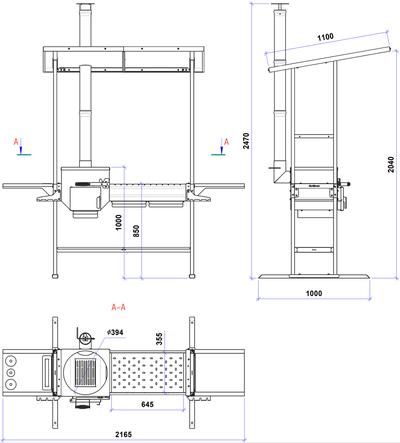 Печь-мангал Искандер-400 "Инклайн Эйр"