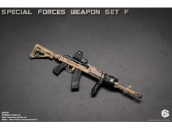 Автомат АК-74М с комплектом аксессуаров и снаряжения (Special Forces Weapon Set) - 1/6 (06045F) - Easy&Simple