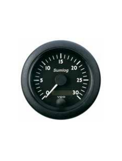 Лаг VDO Marine Ocean Line N01 100 860 30 узлов 12/24 В с черным индикатором 85 мм