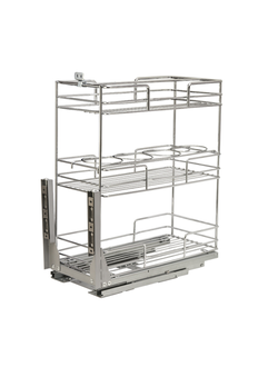 Бутылочница 300мм ALBA kargo D,  3 уровня, с направляющими, с доводчиком 230х451х520