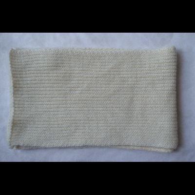 Вязаный белый шарф с золотыми нитями Vizio Италия 3609