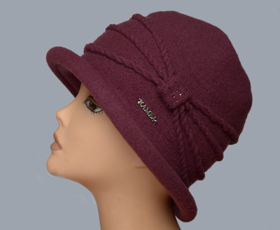 Шляпа Камея Венеция сливовая