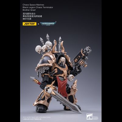 Терминатор Черного Легиона брат Гнарл (Warhammer 40k) - КОЛЛЕКЦИОННАЯ ФИГУРКА 1/18 scale Brother Gnarl (JT2122) - JOYTOY
