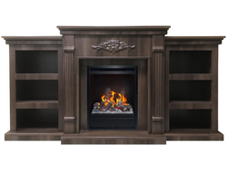 Электрокамин Брукс LUX DO с очагом 3D Olympic