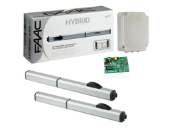 Комплект линейных приводов для распашных ворот FAAC 400CBAC (вес ворот до 1600 кг, длина створки до 2,2 м.)