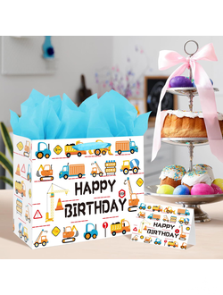 Пакет подарочный с тишью + открытка 33*12*26 см