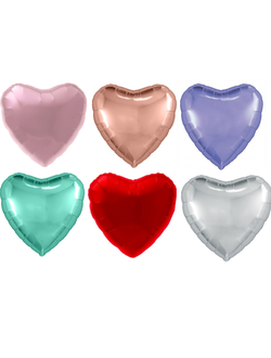 Шар с клапаном 9"/23см Сердце Мини, МИКС