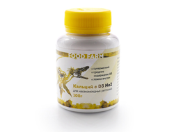 Кальций со средним содержанием Д3 Food Farm, 100гр