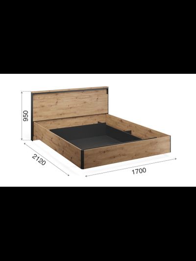 Спальня ТРИНИТИ - Кровать 160 с подъемным механизмом