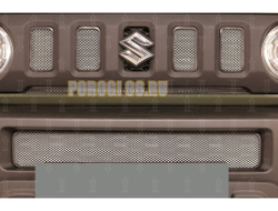 Защита радиатора для Suzuki Jimny 2018- (4 части) верх chrome