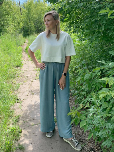 Брюки 703-0625 серый лед