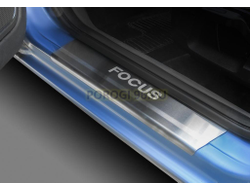 Накладки на пороги для Ford Focus II, II рестайлинг 2005-2008 / 2008-2011