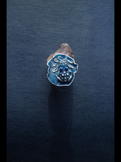 &quot;Сулу, Царевна Морской Пучины&quot;, кольцо-лягушка (скульптурная миниатюра)