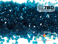 Toho Hexagon 11/0  7BD Transparent Capri Blue / Прозрачный капри синий