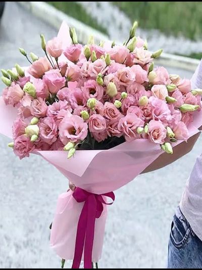 15 веток эустомы (цвет на выбор)