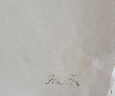 "Натурщица" бумага акварель 1983 год