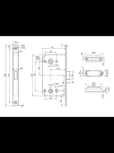 Магнитный замок PRO DESIGN WC