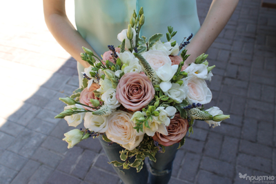 Букет невесты & Бутоньерка № 1328