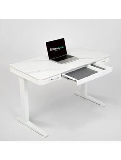 Умный стол 120×60 белый | керамика