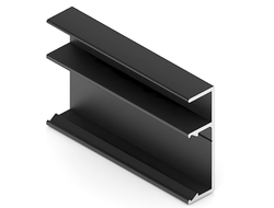 Профиль для полки с подсветкой  ЧЁРНЫЙ МАТОВЫЙ L=...мм  DE0559.VP540.BKSPC.CJ ARISTO