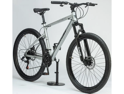 Велосипед FU628/ 21скорость 27.5" серебряный рама 19"