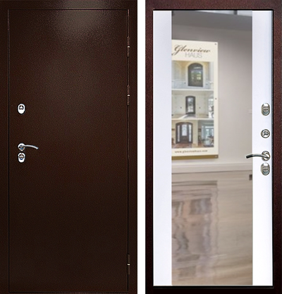 Термо Сибирь медь зеркало Белое