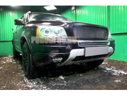 Защита радиатора Volvo XC90 2006-2014 black верх PREMIUM (устанавливается вместо штатной)