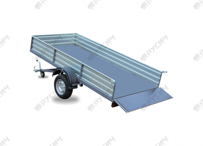 Прицеп двухосный РУСИЧ 325Д/ 3200 х 1500 мм / 750 кг / окрашенный