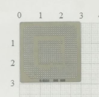 Трафарет BGA для реболлинга чипов ноутбука SIS 968 0,6 мм