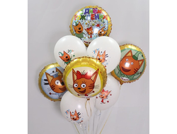 набор шаров "три кота"