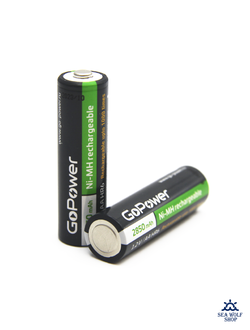 Аккумулятор GoPower AA 2850mAh пальчиков.
