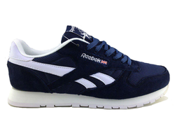 Reebok Classic СИНИЕ с белым, ЗАМША (40-46) АРТ. S233