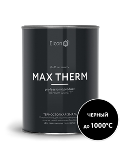 Эмаль термостойкая Elcon черная 0.8 кг (до 1000ºС)